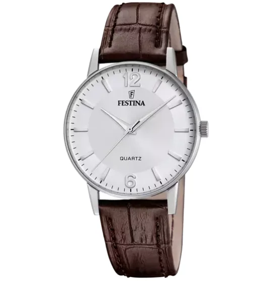 Orologio Festina F20690/2 – Eleganza Sottile con Cinturino in Pelle Marrone