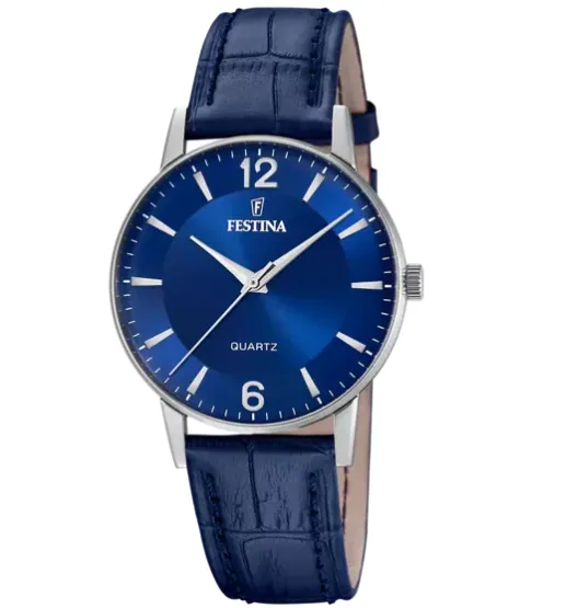 Orologio Festina F20690/3 – Eleganza Sottile con Quadrante e Cinturino Azzurri