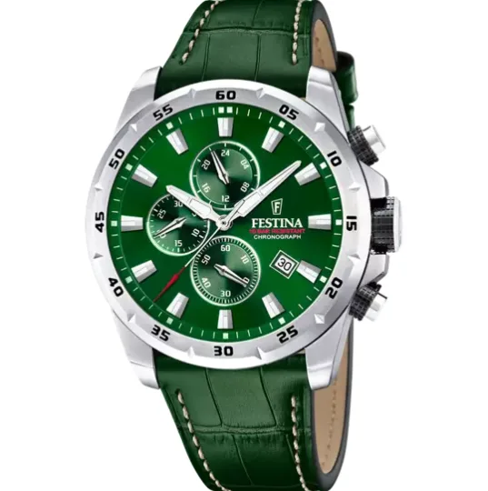 Orologio Festina F20692/3 – Eleganza Verde con Design Moderno e Funzioni Cronografiche