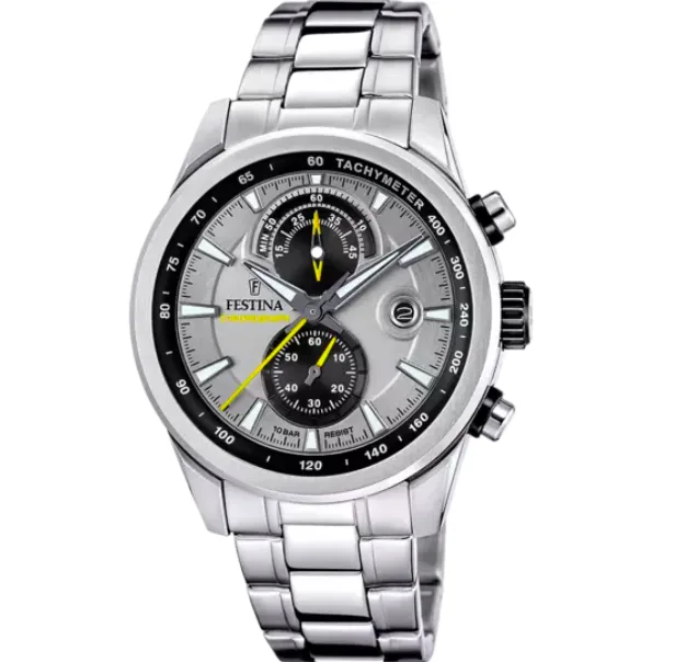 Orologio Festina F20694/4 – Stile Maschile in Acciaio con Funzioni Cronografiche