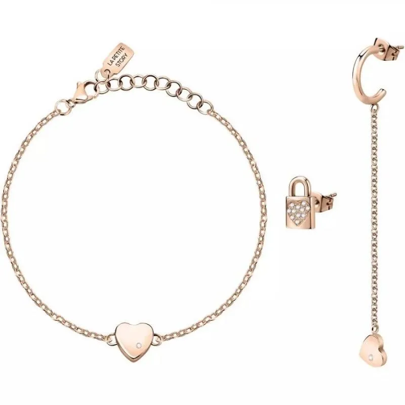 Set Bracciale e Monorecchini LA PETITE STORY Love - LPS20ASD01