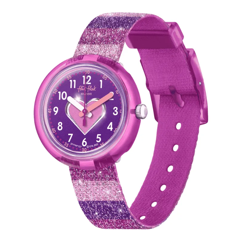 FLIK FLAK – OROLOGIO BAMBINA – FLIK FLAK COLOR MY LIFE – STRIPY GLITTER