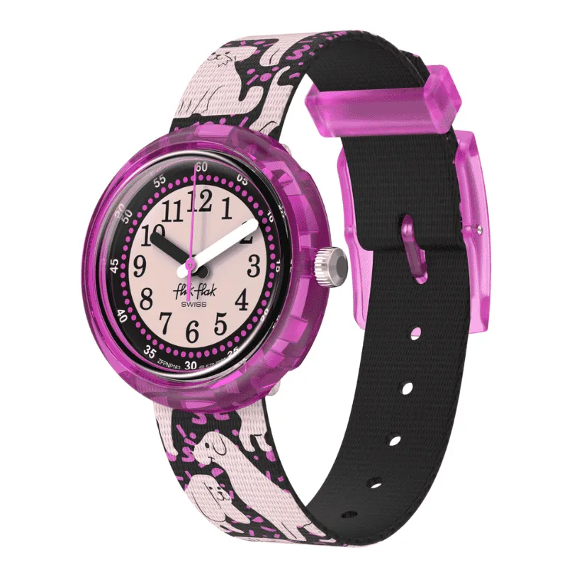 FLIK FLAK – OROLOGIO BAMBINA – FLIK FLAK FRIENDS FUR-EVER – WOOF WOOF TIME