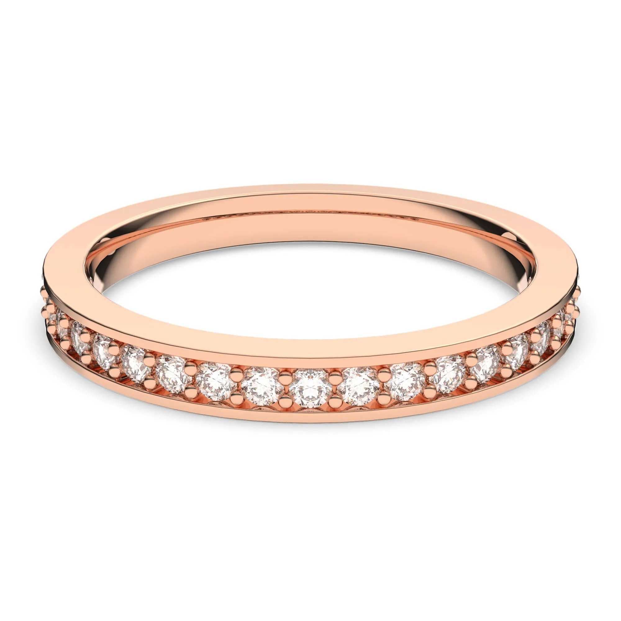 ANELLO SWAROVSKI MATRIX BIANCO, PLACCATO COLOR ORO ROSA - 5032901