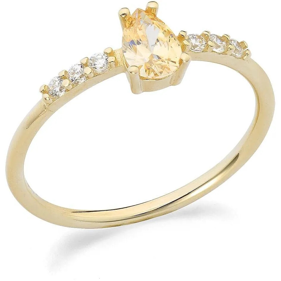 Anello con zirconi gioiello donna Ambrosia Anelli 375 KAAZ 023