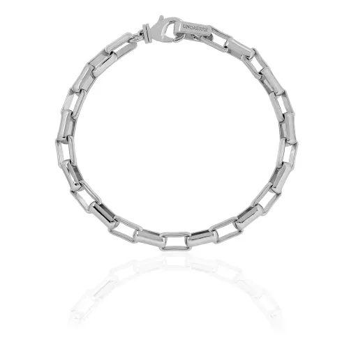Bracciale catena forzatina argentata - 2491