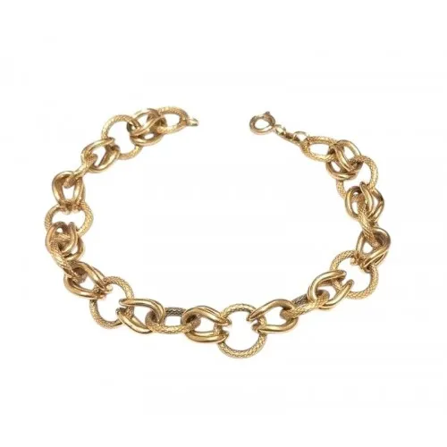 BRACCIALE CATENA ROLO' DONNA ORO GIALLO 18 KT