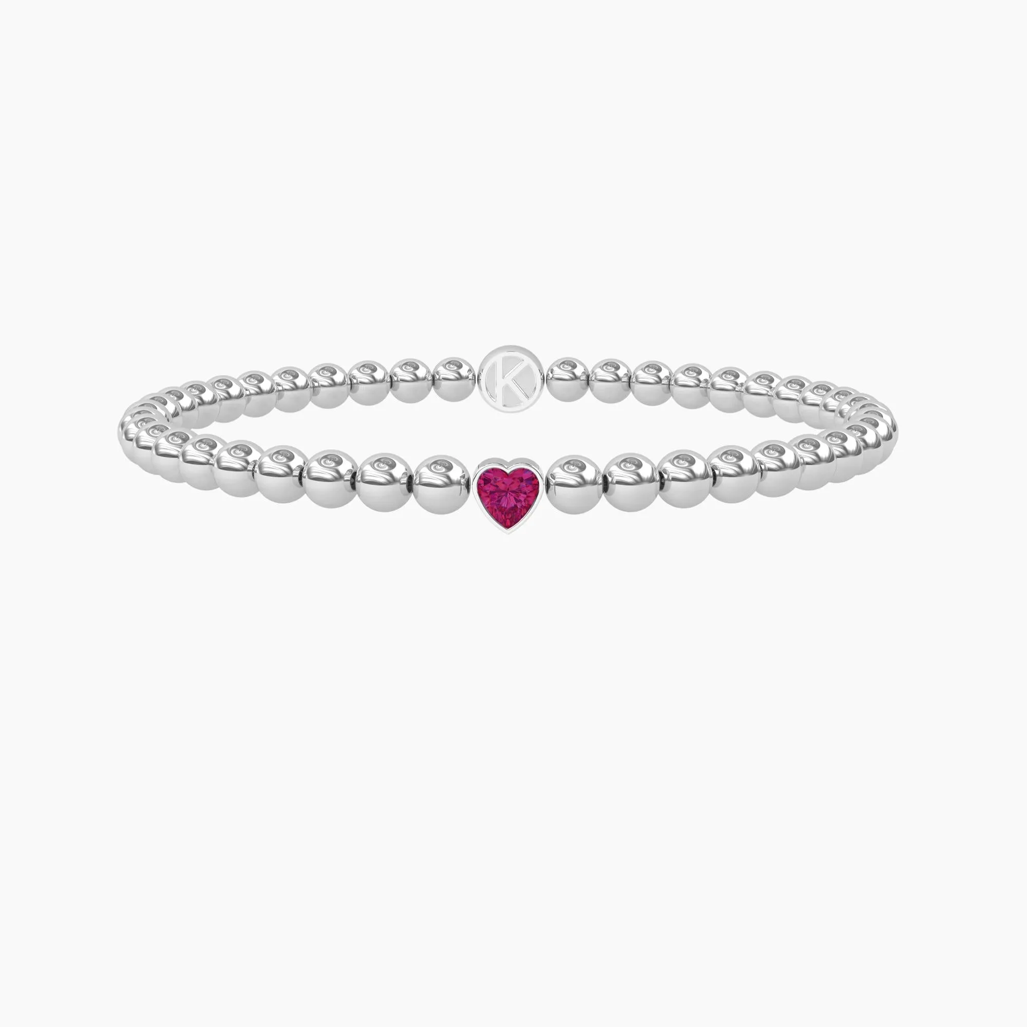 Bracciale elastico con tormalina sintetica - AMORE - 732264