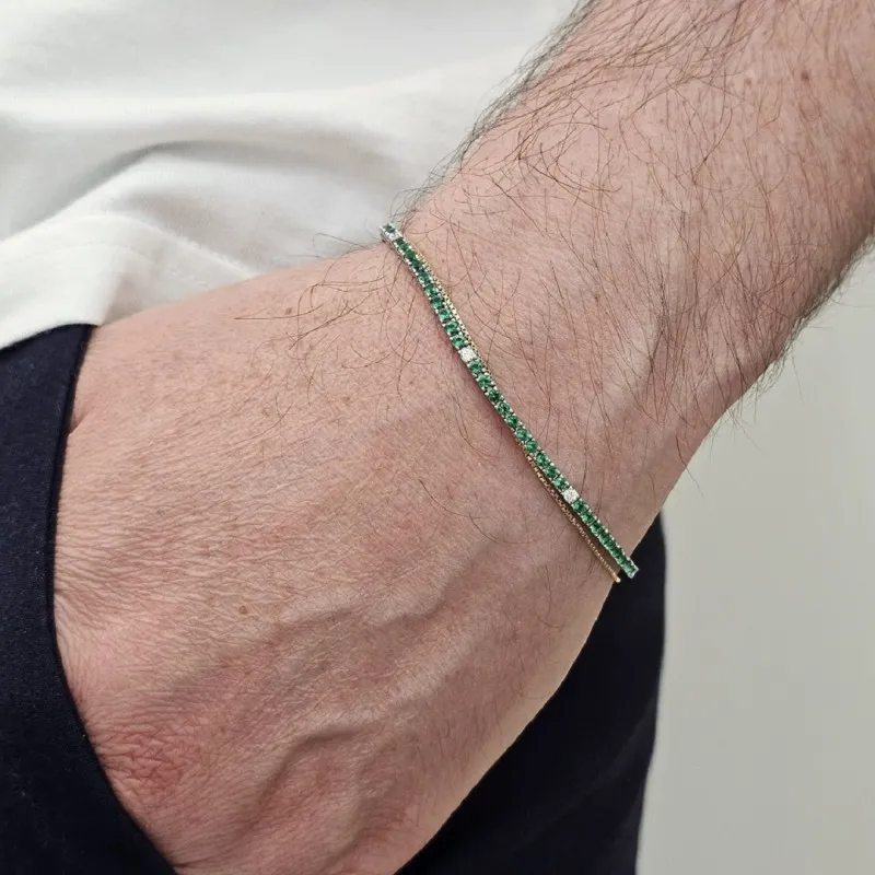 Bracciale Uomo Tennis ORO 750 (18KT) - 2507.BR21906:114M15