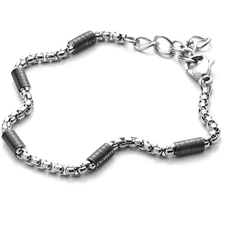 Bracciale uomo 4US Cesare Paciotti Black Cylinder 4UBR3492