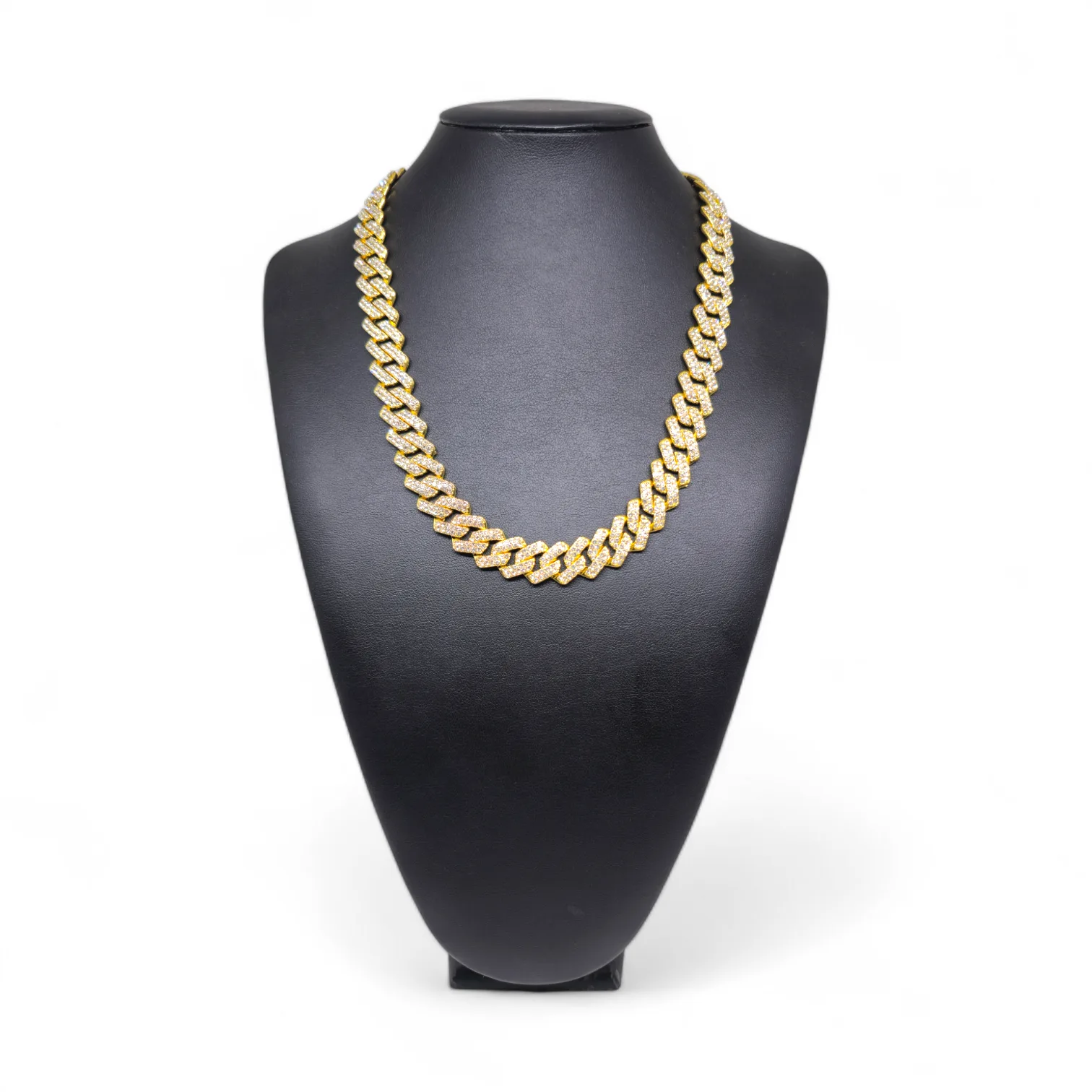 Collana in Acciaio Dorato Maglia Cubana – Stile Rapper e Trapper