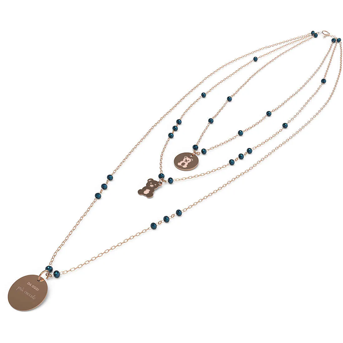 collana donna gioielli 10 Buoni Propositi Crystal n9811ro/bl