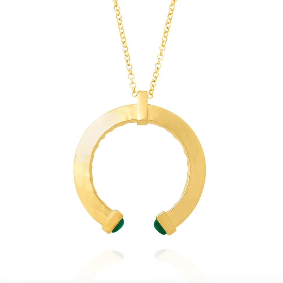 Collana Donna Giovanni Raspini Pendente Green Blade Dorato - 12300