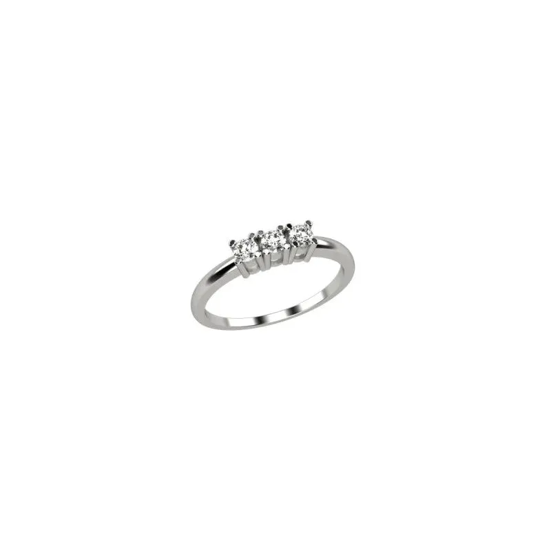 Anello da donna Donna oro in oro 18 Kt e diamanti Trilogy DHAT7892