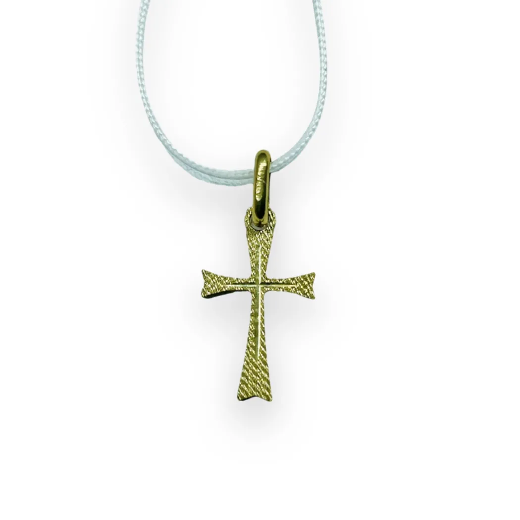 Ciondolo a forma di croce in Oro Giallo 375 9KT