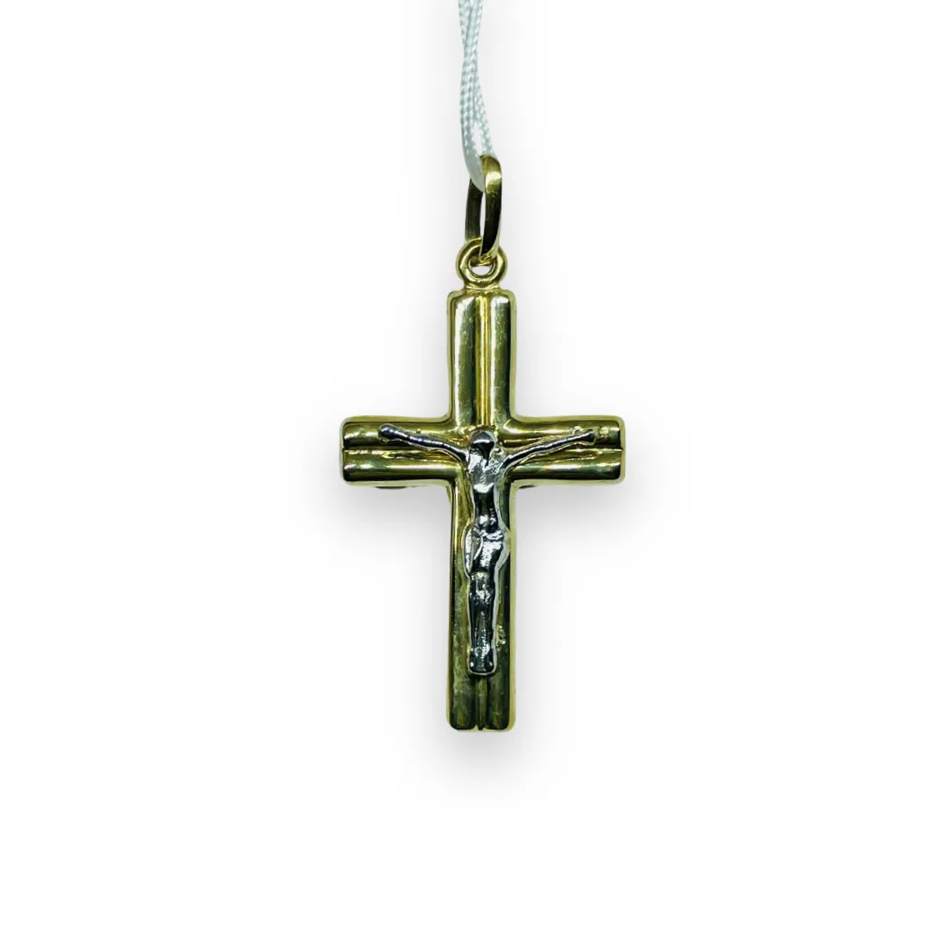 Ciondolo crocifisso Oro Giallo 375 9KT
