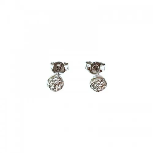 ORECCHINI PUINTO LUCE IN ORO BIANCO 18 KT CON ZIRCONI TAGLIO BRILLANTE