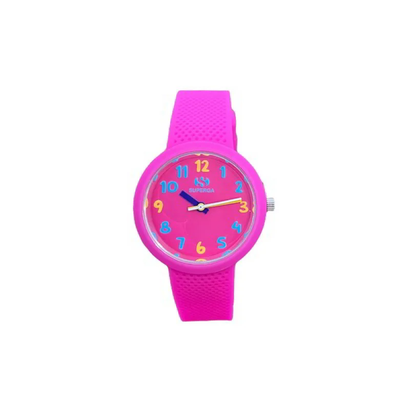 Orologio bimba SUPERGA in gomma fucsia STC192