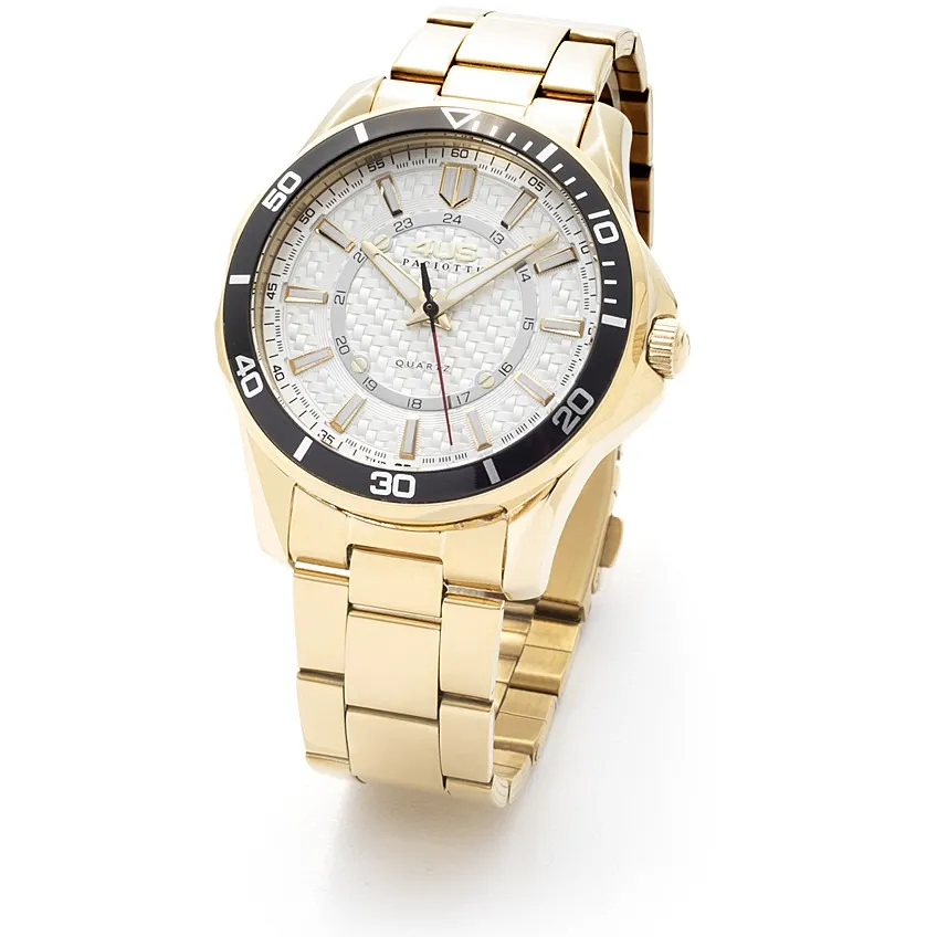 Orologio solo tempo uomo in acciaio dorato 4US Cesare Paciotti t4ls354