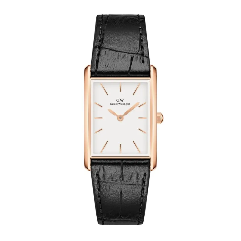 Orologio Unisex DANIEL WELLINGTON The Bound Black Crocodile Rose Gold - DW00100698