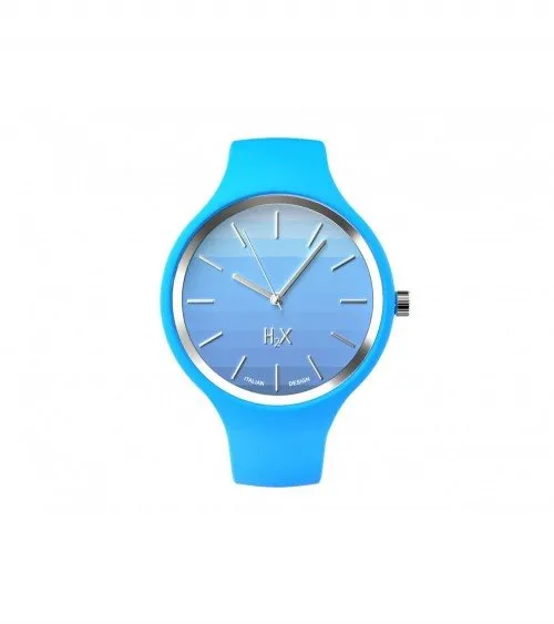 OROLOGIO H2X ONE LADY SILICONE AZZURRO - P-SA440DD1
