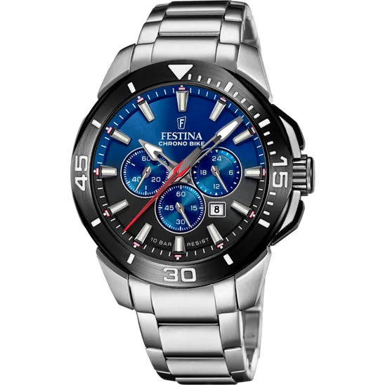Orologio festina uomo chrono bike blu f20641/c