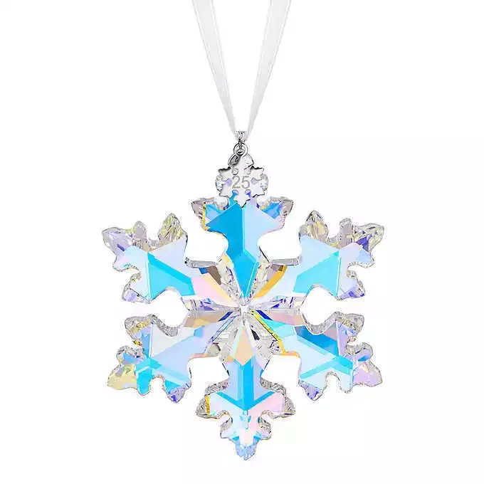 DECORAZIONI NATALIZIE SWAROVSKI 25TH ANNIVERSARY ORNAMENT, FIOCCO DI NEVE - 5258537