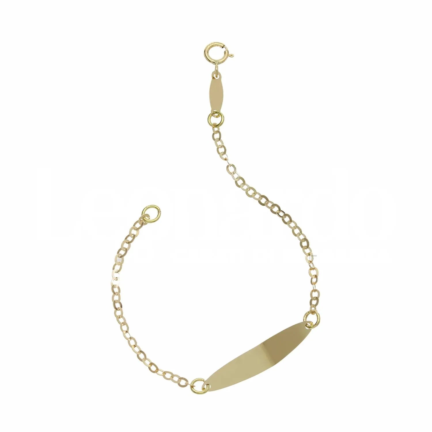 Bracciale Junior in oro giallo 18 Kt con Targa 10907-350-100