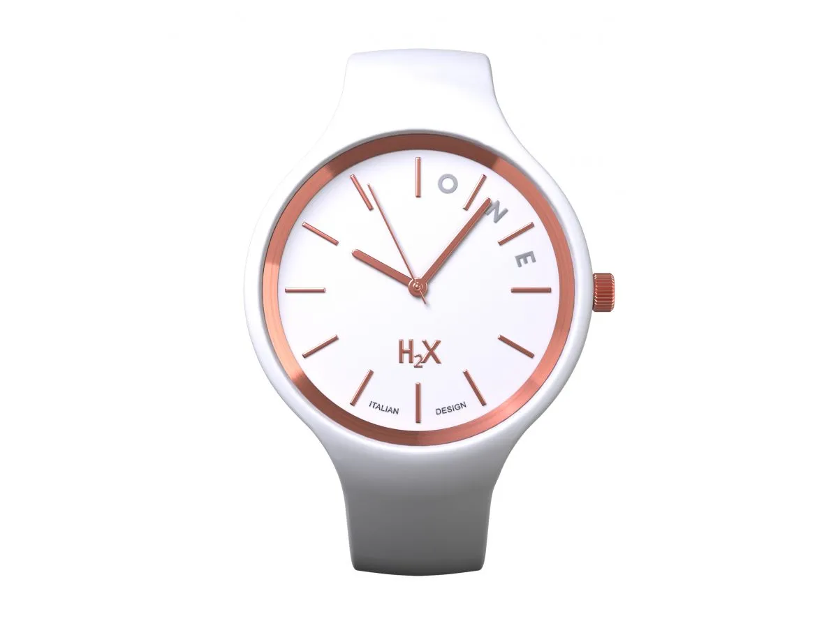 OROLOGIO H2X ONE UNISEX SILICONE BIANCO - P-SW440XW2